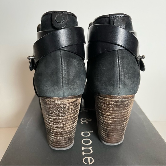Rag & Bone Black Harrow booties SIZE 8 - Picture 4 of 5